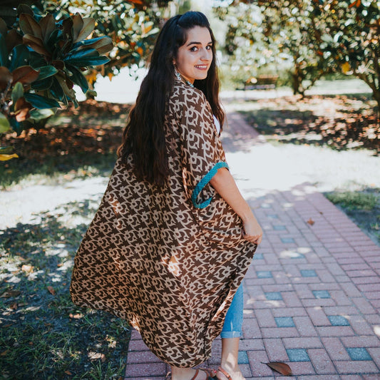 Amara Long Sari Duster