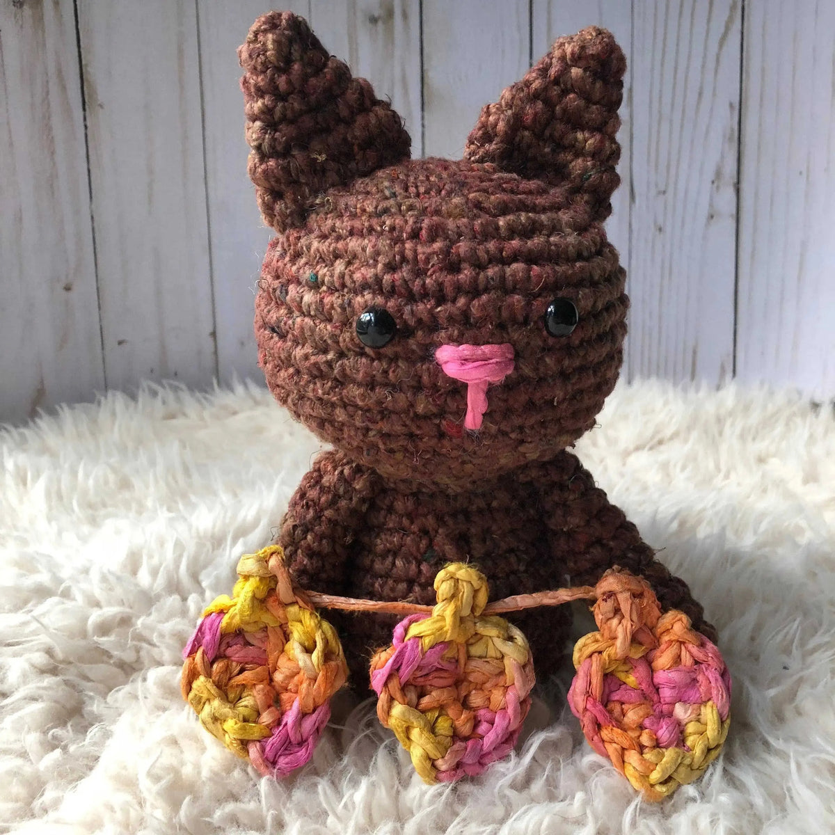 Amigurumi Crochet Cat Kit Eco My Home Kits Darn Good Yarn ecomyhome.store United States