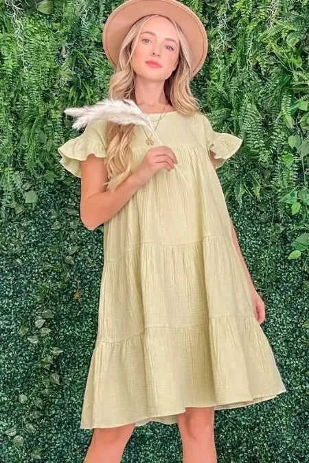 And The Why Cotton Gauze Baby Doll Casual Dress Eco My Home Dresses Salty Season LLC ecomyhome.store United States