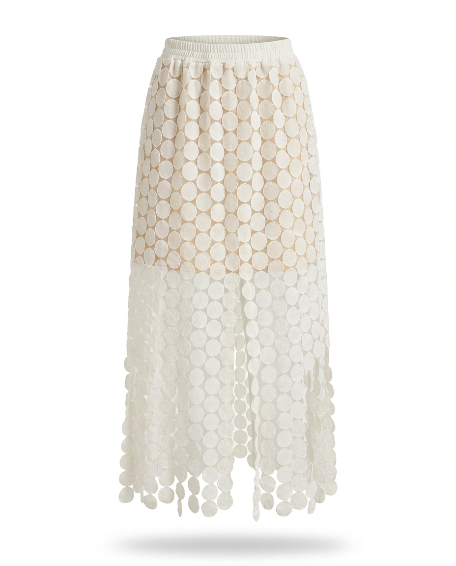 Spirited Tassel Midi Skirt