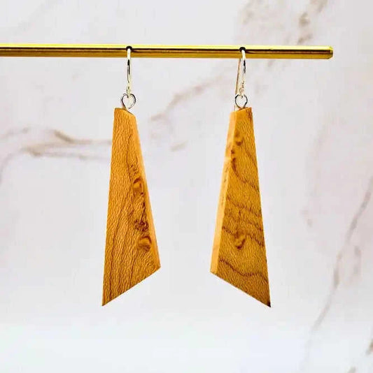 Ascent Geometric Wooden Earrings Eco My Home Earrings PRW Made ecomyhome.store United States