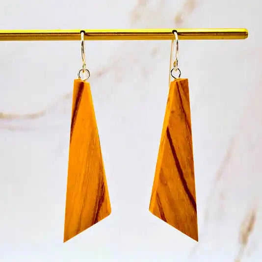 Ascent Geometric Wooden Earrings Eco My Home Earrings PRW Made ecomyhome.store United States