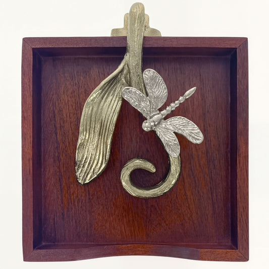 Wooden Napkin Holder – Silver Gold Ornament