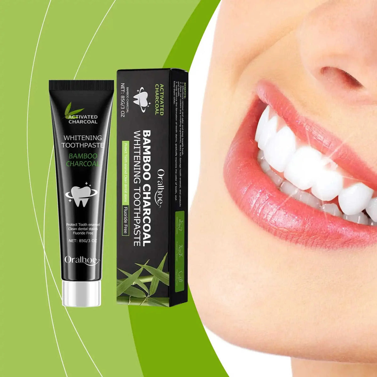 Bamboo Charcoal Toothpaste for Fresh Breath and Whiter Teeth Eco My Home  Natural Toothbrush ecomyhome.store United States