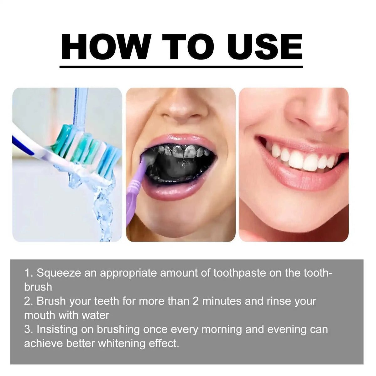 Bamboo Charcoal Whitening Toothpaste Eco My Home  Natural Toothbrush ecomyhome.store United States