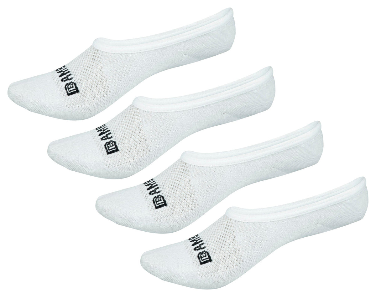 Super Low Cut No Show Bamboo Rayon Socks - 4 Pair