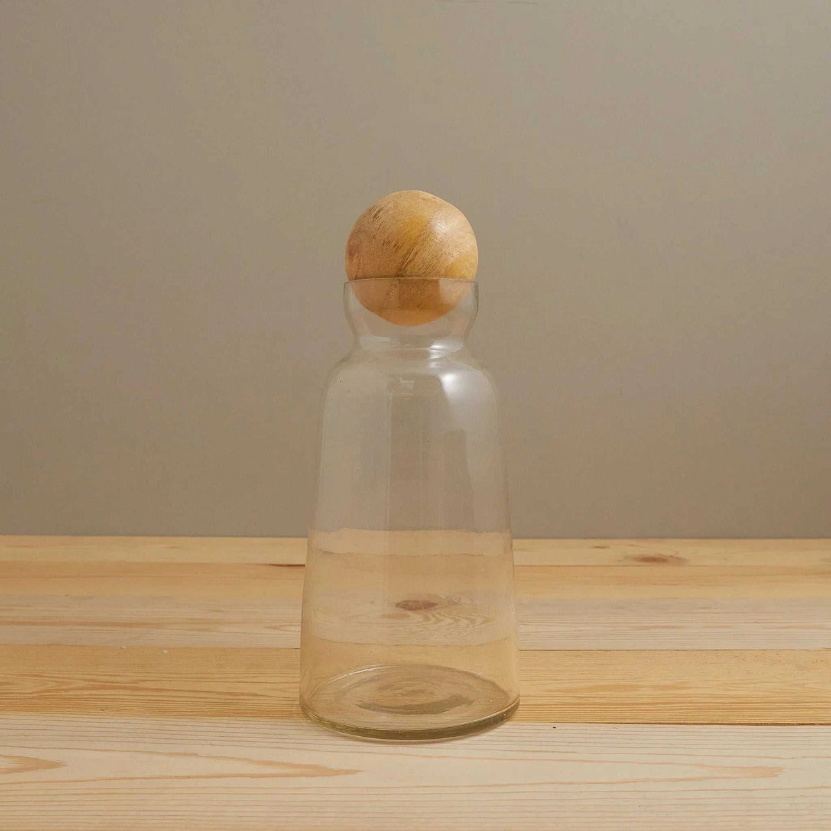 Baylor Decanter with Mango Wood Stopper, Medium Eco My Home Barware White Cliff Studio ecomyhome.store United States
