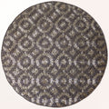 Beaded Placemats - Handmade Round Decorative Table Mats 14 Inch Satin Backed