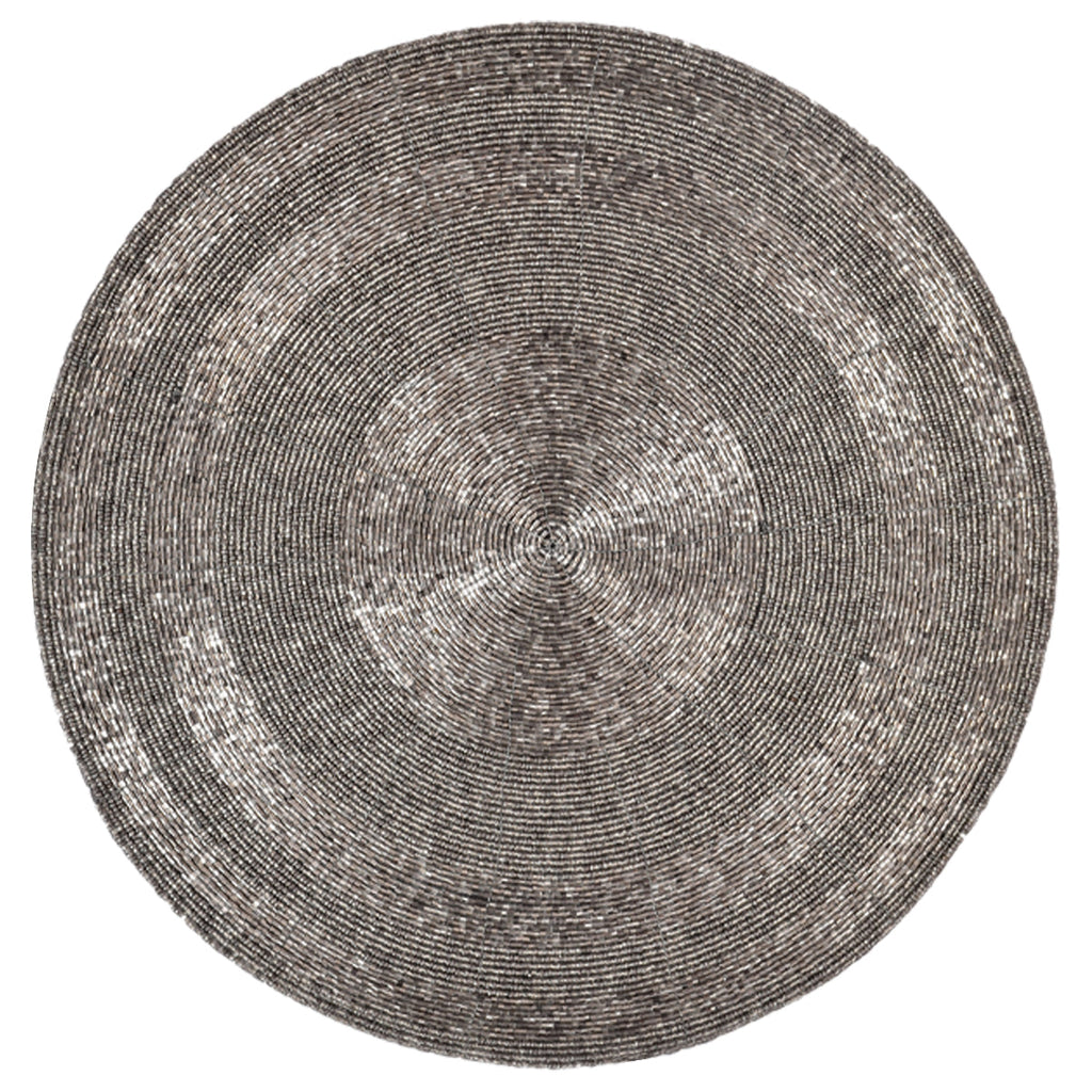 Charliedon Bloom – Beaded Placemats, The Charliedon Collection Artistic Decorative Dining Table Décor 14 inch