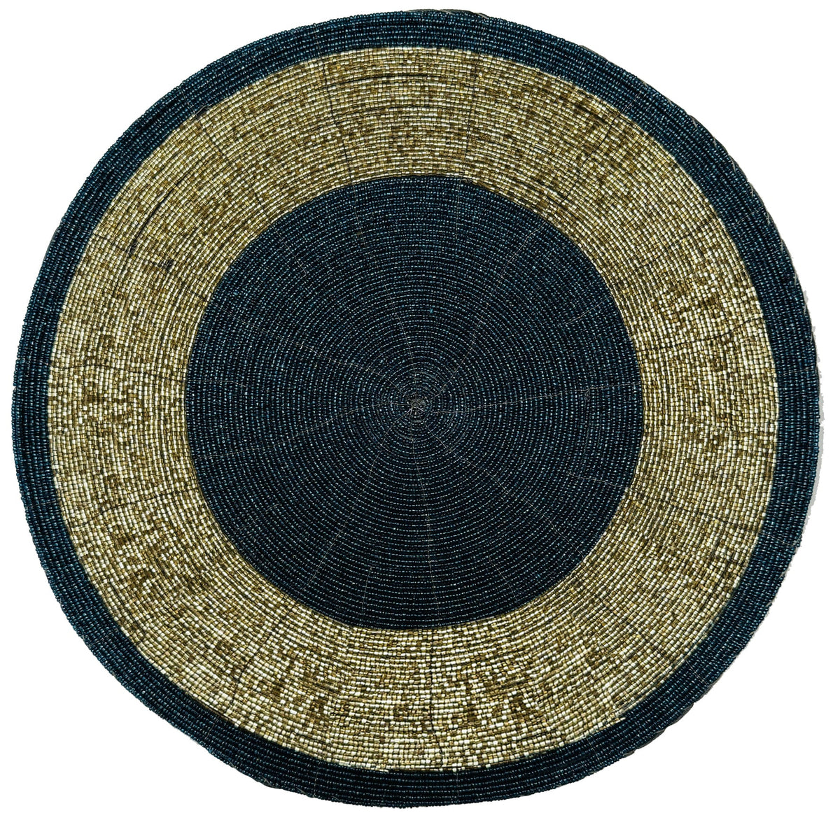 Round Beaded Placemats – Elegant Heat Resistant Table Mats Set for Dining