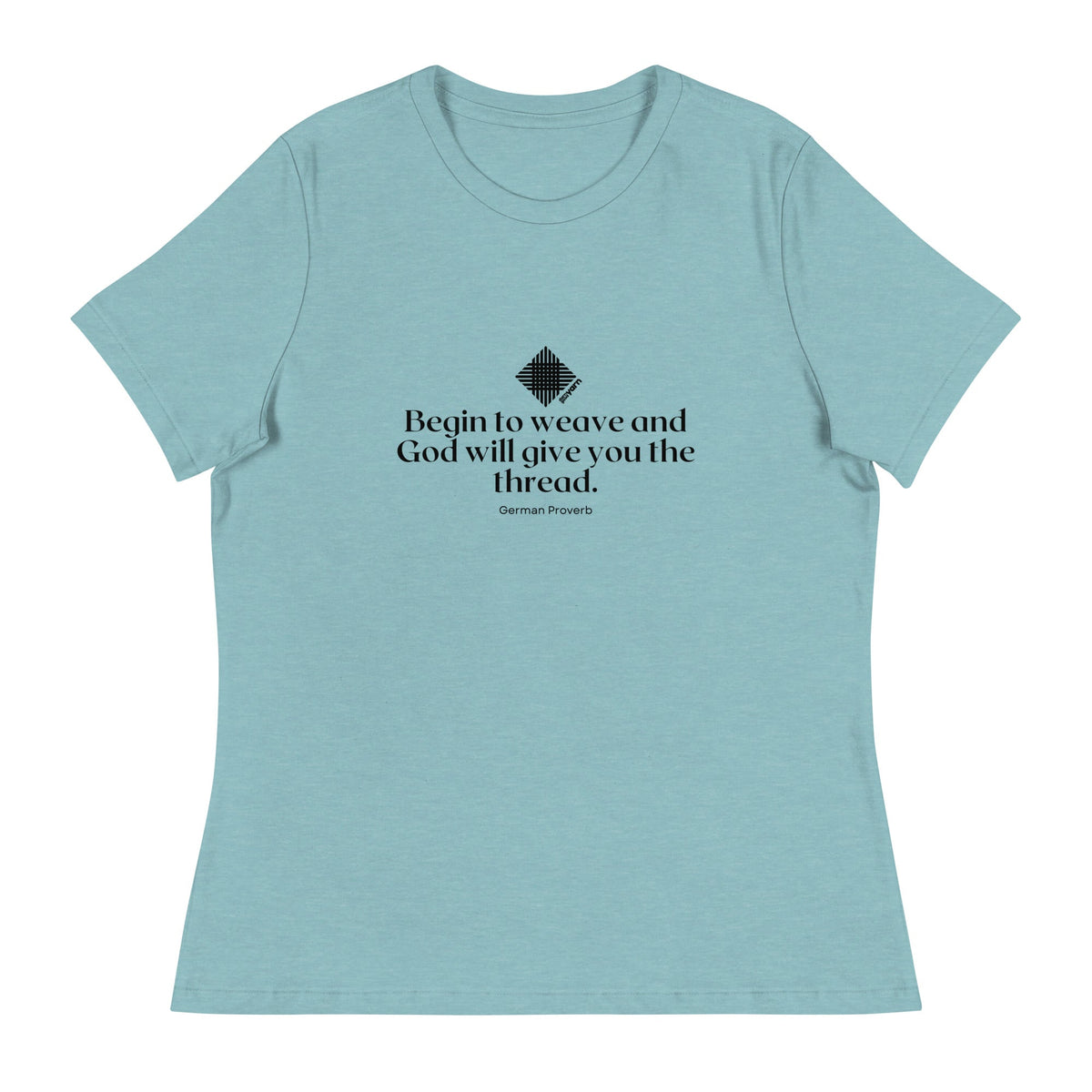 “Begin to Weave” Women’s Relaxed Fit T-Shirt – Designed by Nicole Snow