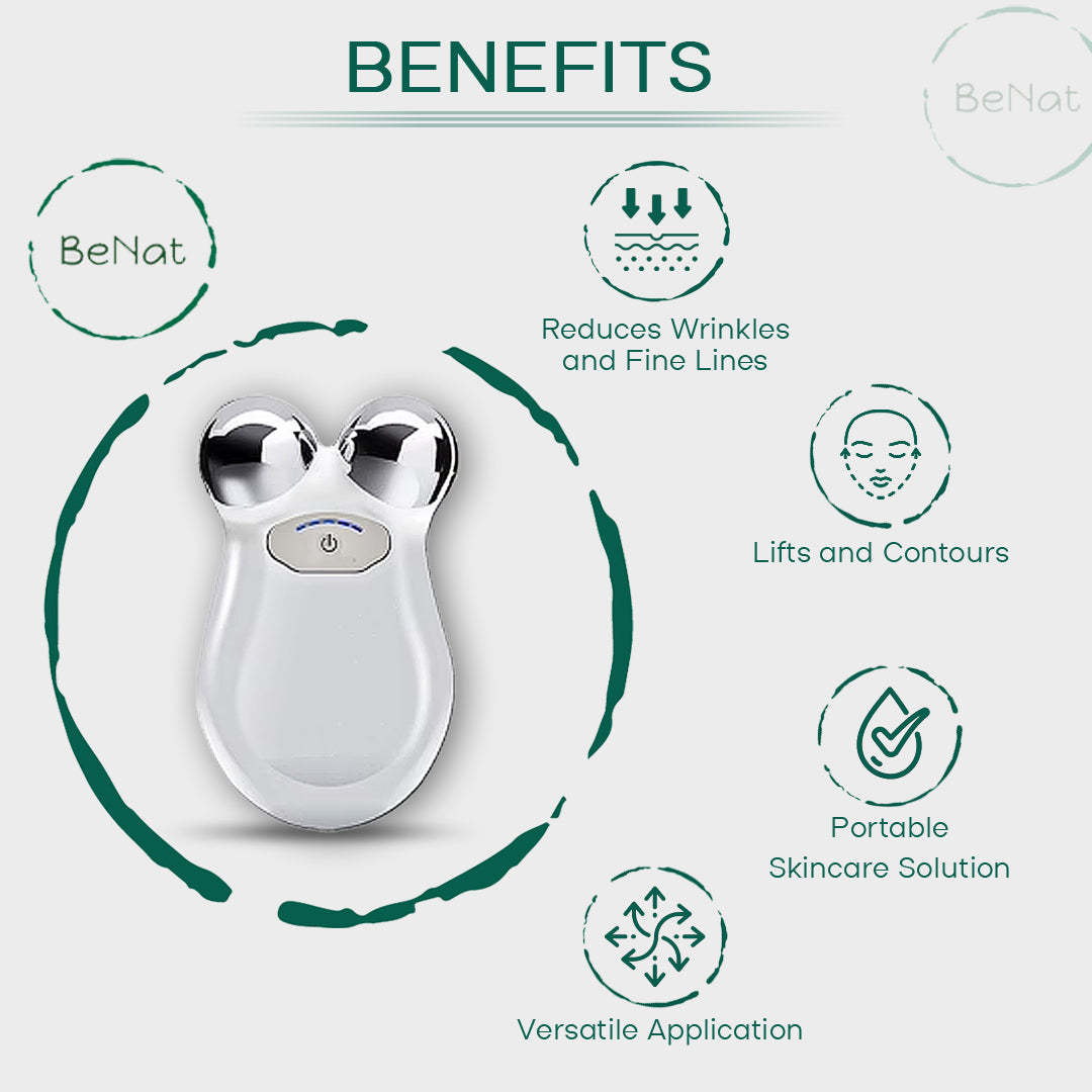Lift, Sculpt & Glow Toolkit -Set of 3- LED Therapy, Electric Gua Sha & Microcurrent Toning Device for Radiant Skin