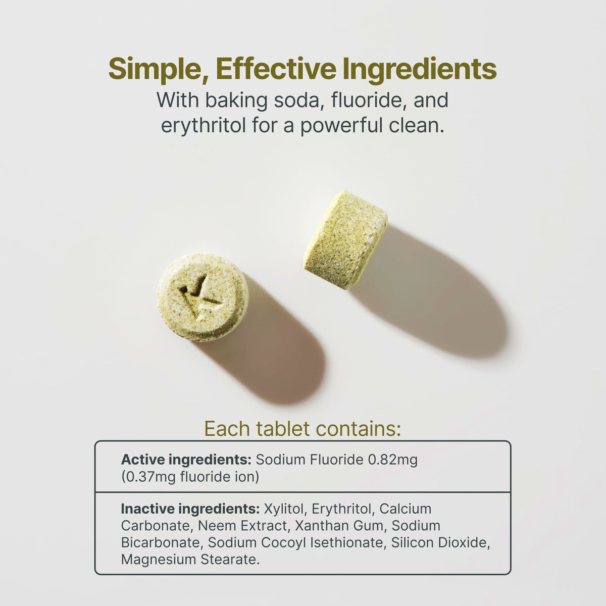 Fluoride Neem Toothpaste Tablets Refill