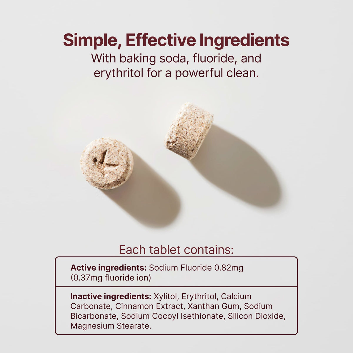 Fluoride Cinnamon Toothpaste Tablets Refill