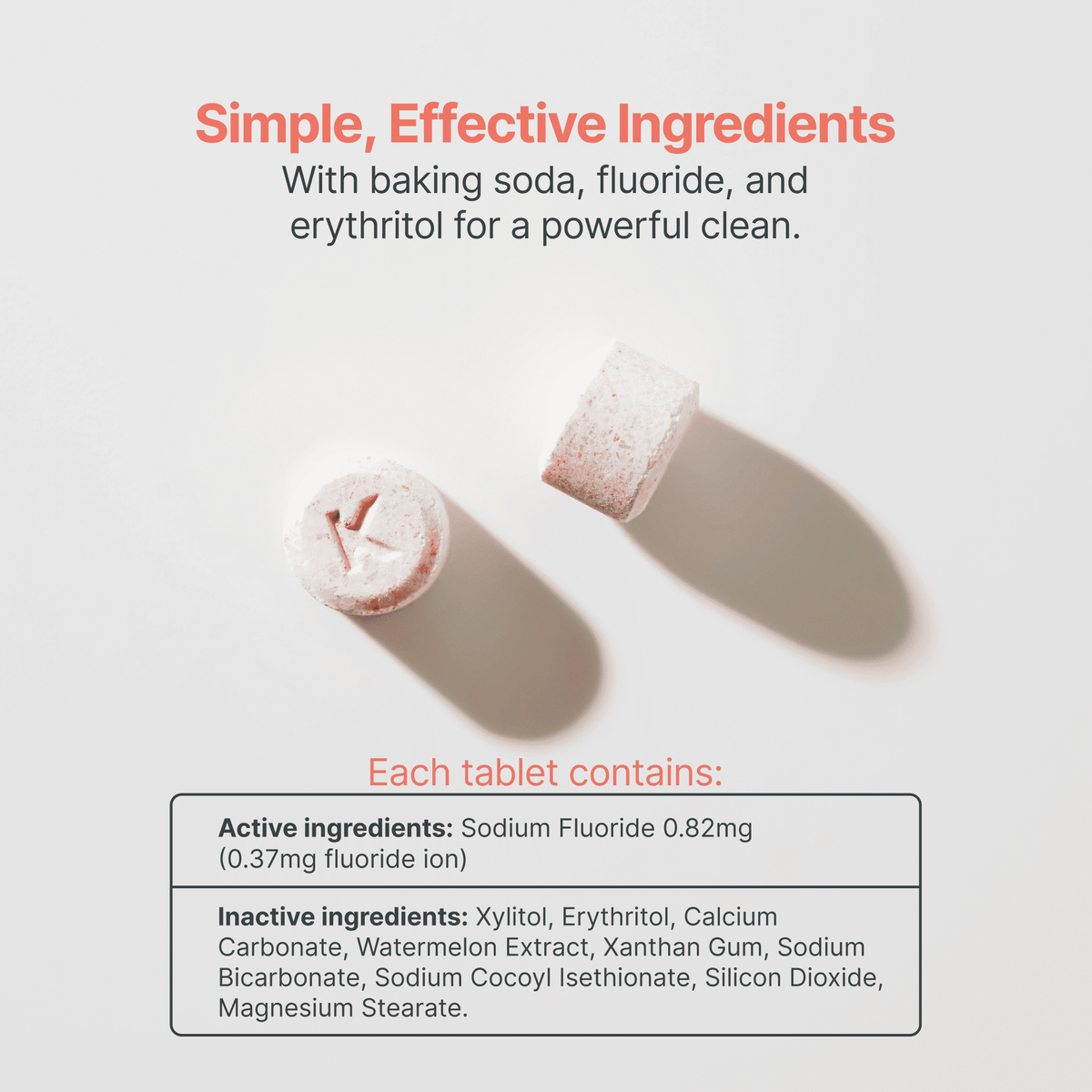 Fluoride Watermelon Tablets Refill