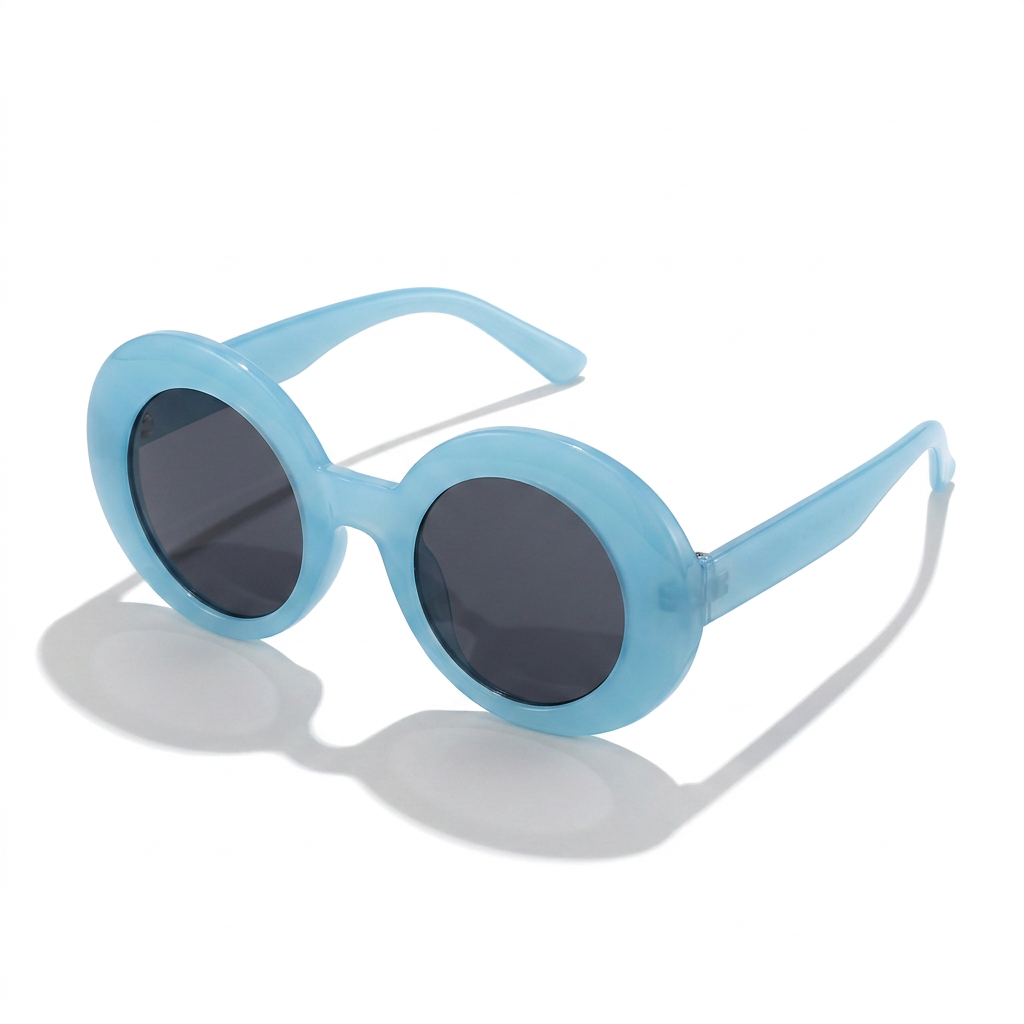 Daring Plastic Round Sunglasses