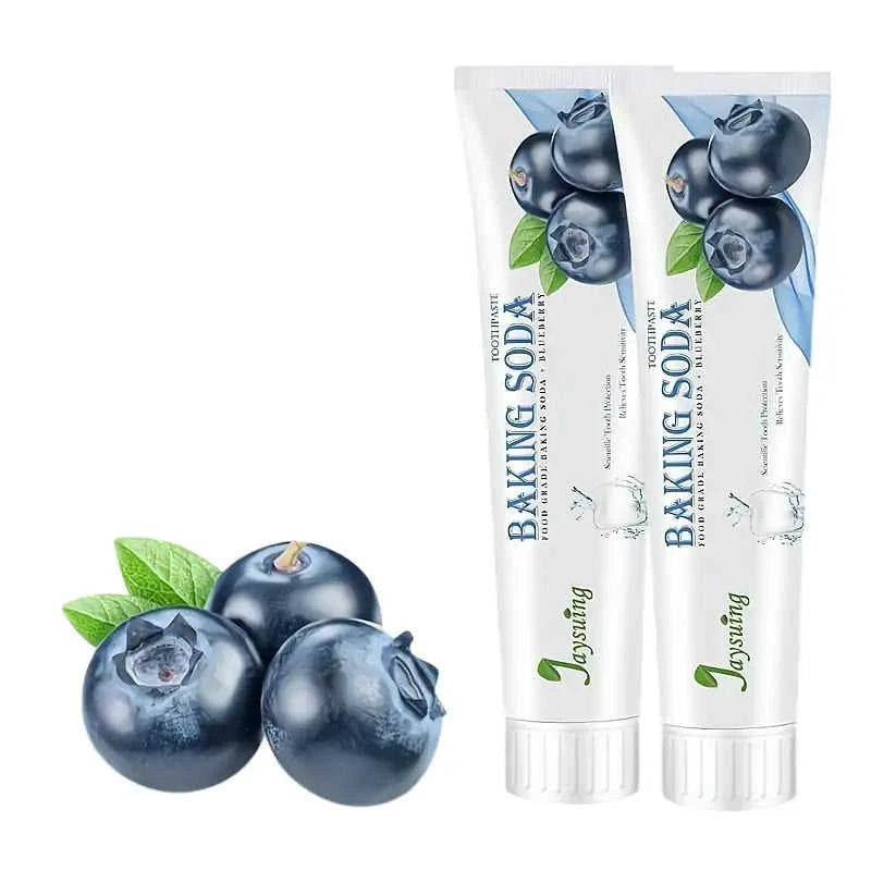 Blueberry/Passionfruit Baking Soda Toothpaste Eco My Home  Natural Toothbrush ecomyhome.store United States