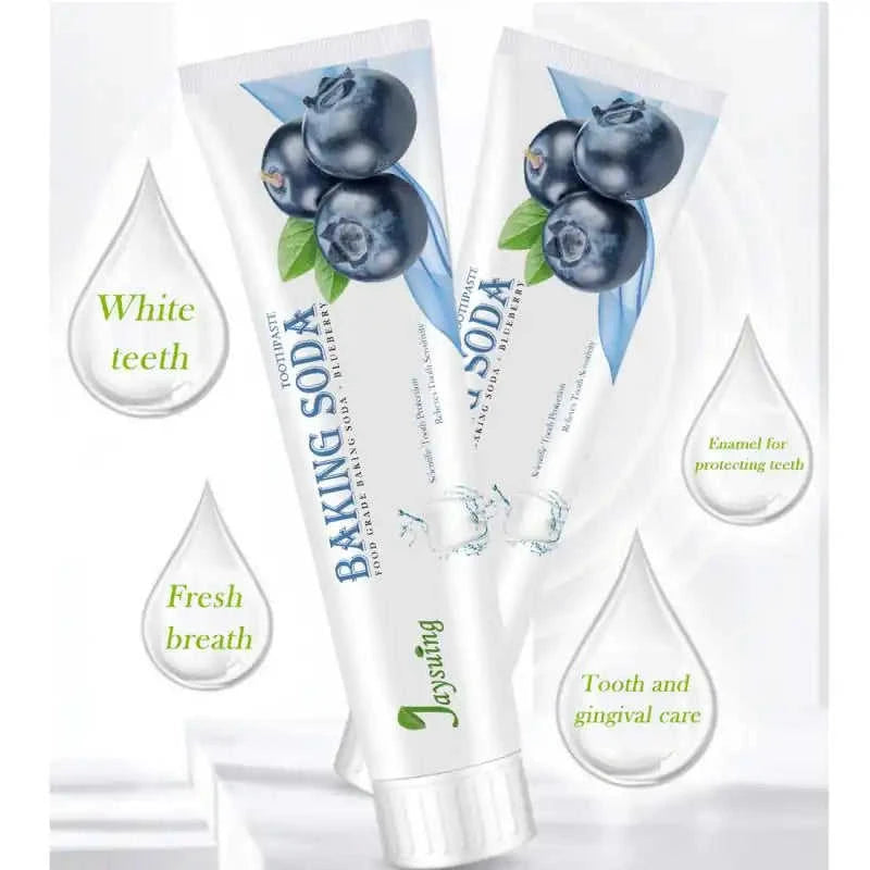 Blueberry/Passionfruit Baking Soda Toothpaste Eco My Home  Natural Toothbrush ecomyhome.store United States