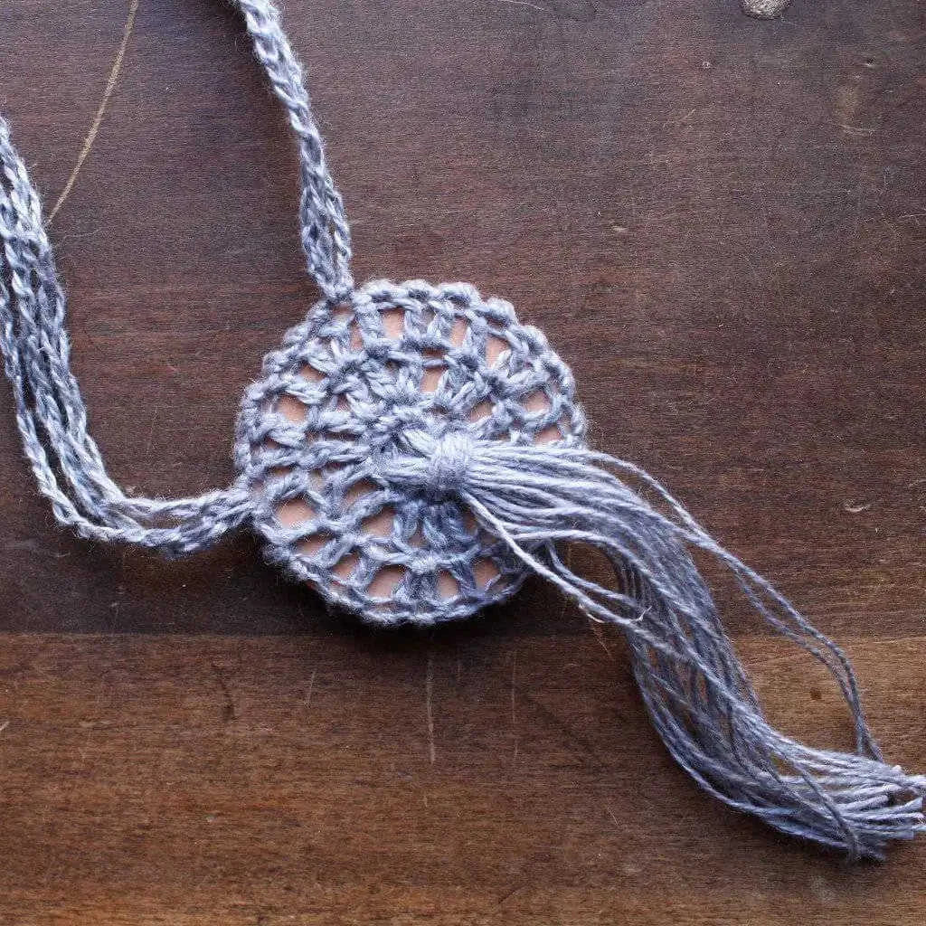 Boho Macrame Necklace Crochet Kit Eco My Home Kits Darn Good Yarn ecomyhome.store United States