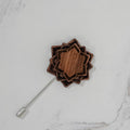 Wooden Brooch | Layered Lotus