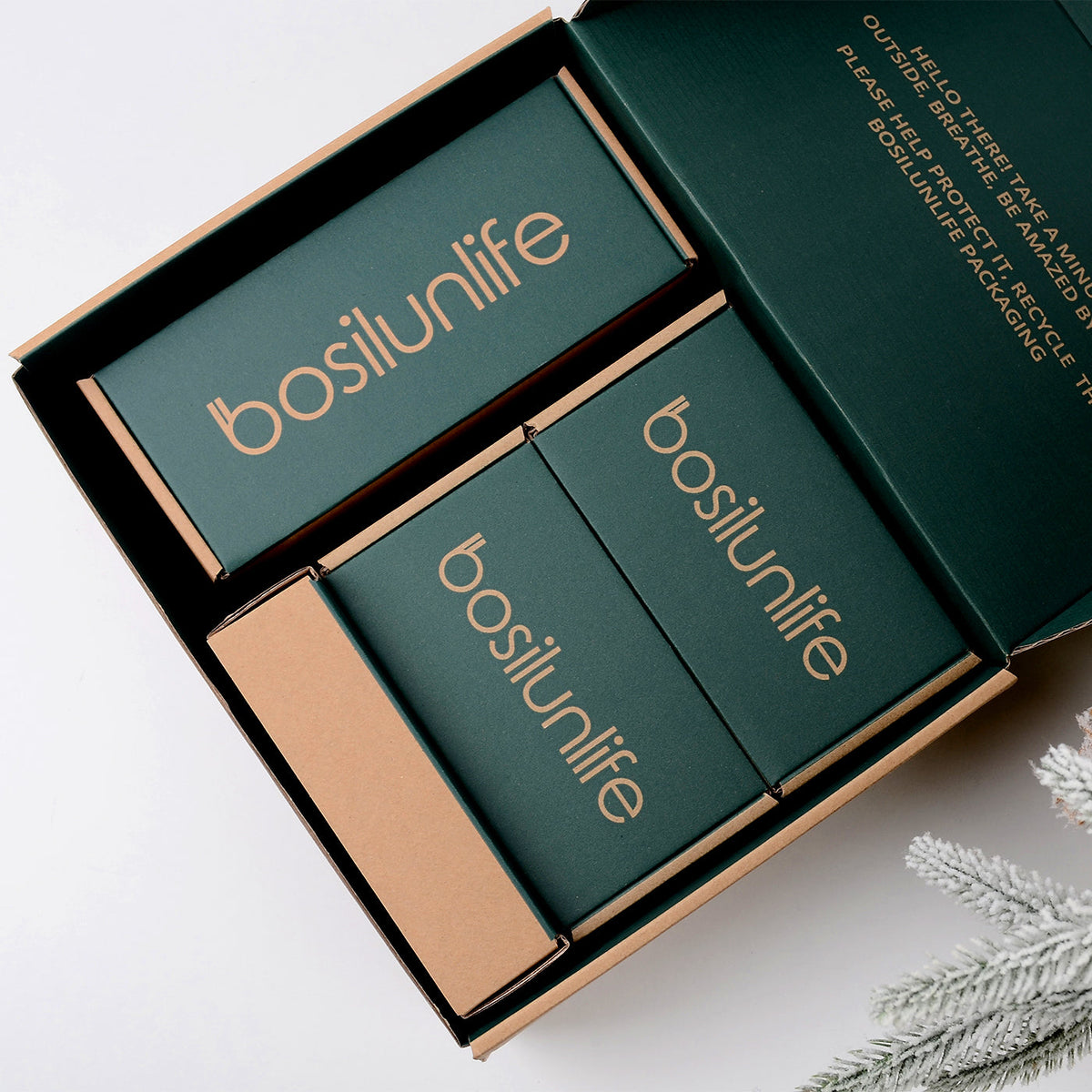 BosilunLife Foaming Soap Dispenser Large Recycled Ceramic Eco-Clay