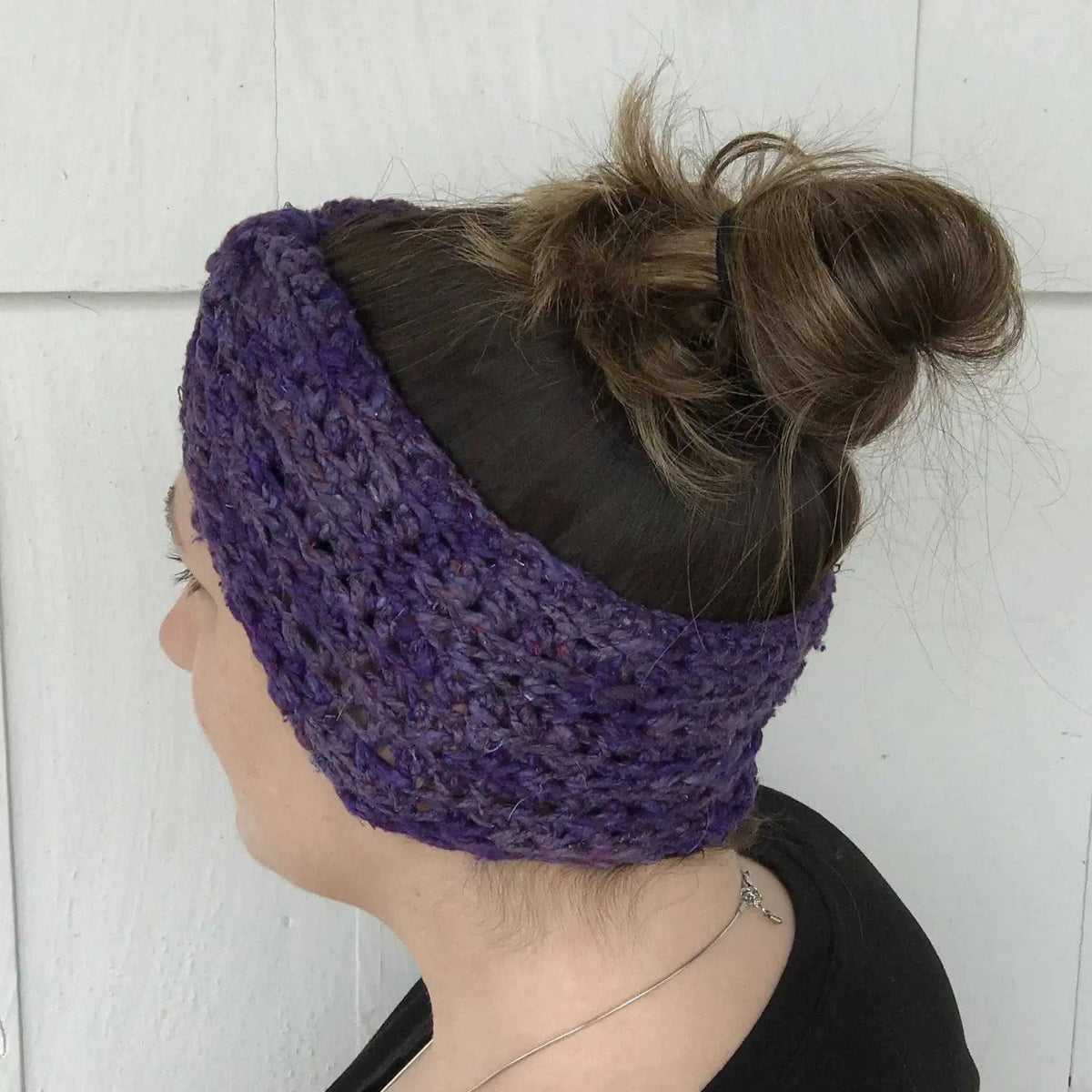 Bow Ear Warmer Crochet Kit Eco My Home Kits Darn Good Yarn ecomyhome.store United States