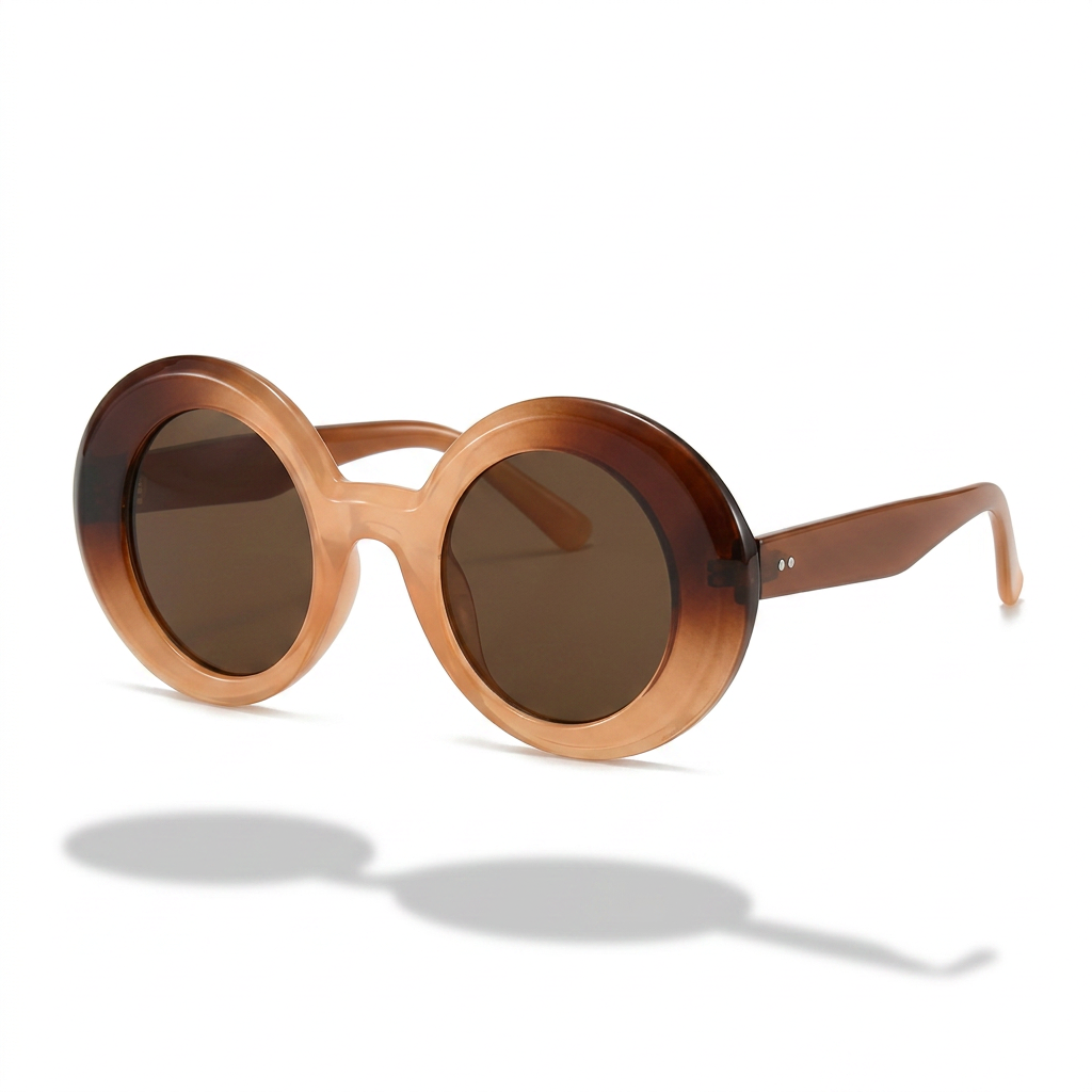 Daring Plastic Round Sunglasses