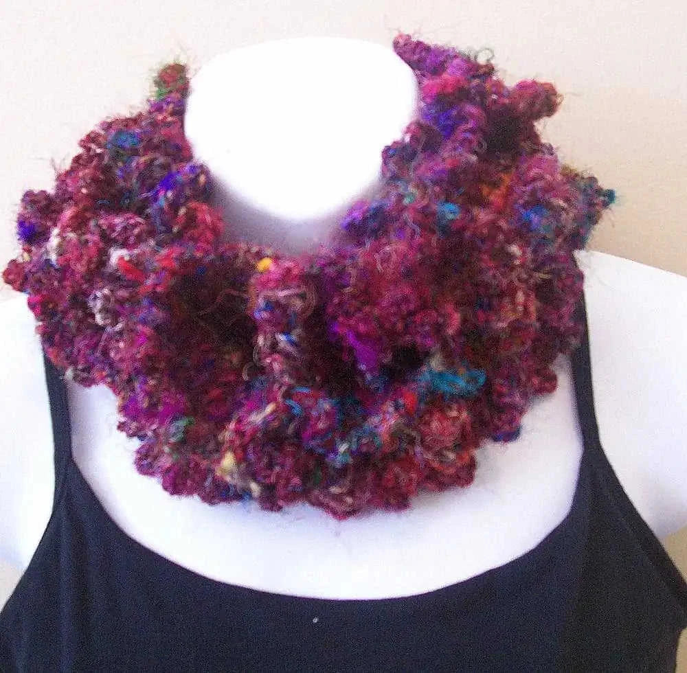 Buttoned Silk Cowl Kit Eco My Home Kits Darn Good Yarn ecomyhome.store United States