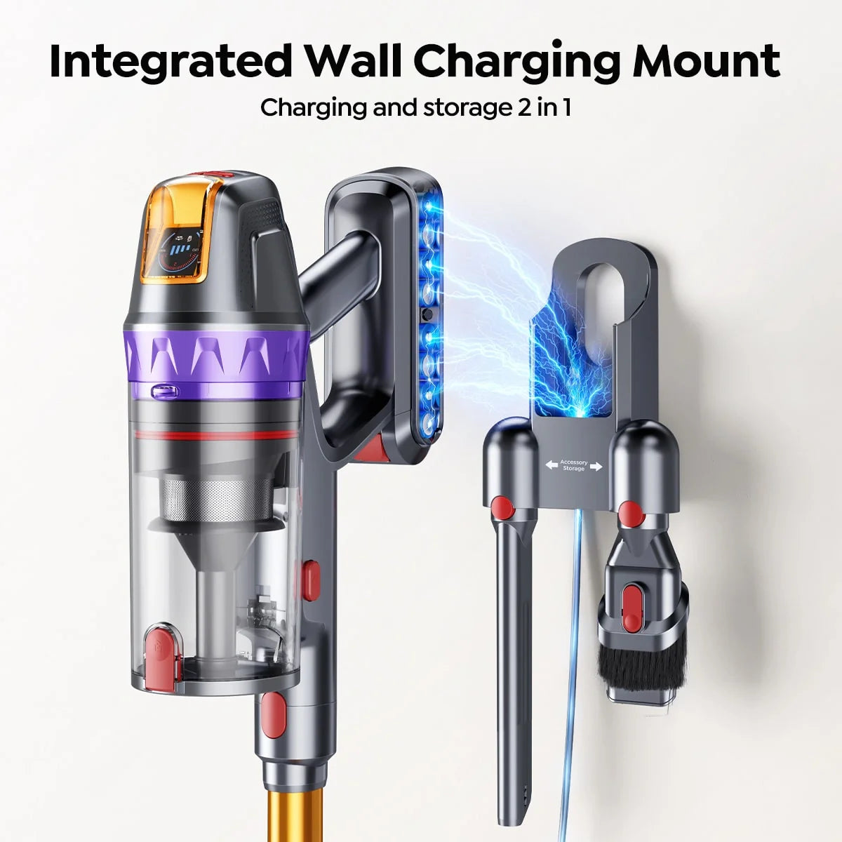 Buture VC90 Cordless Vacuum | 650W 55KPA, Auto Floor Detection