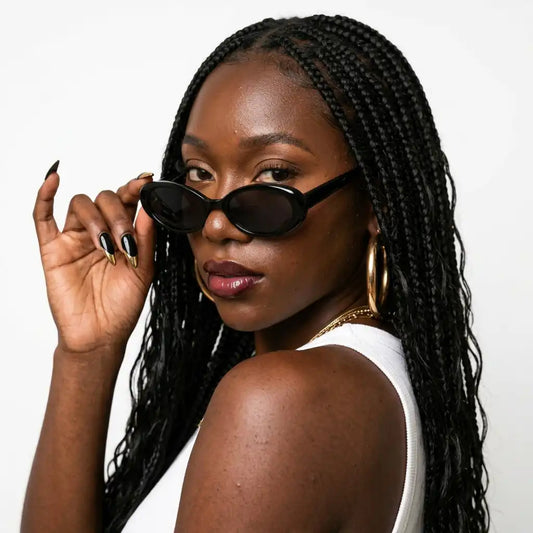Daring Vintage Oval Sunglasses