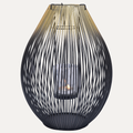 Black and Gold Candle Holder Lantern