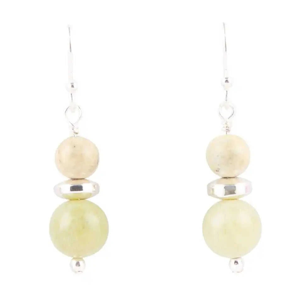 Chartruese Lemon Jade Drop Earrings Eco My Home Earrings Barse Jewelry ecomyhome.store United States