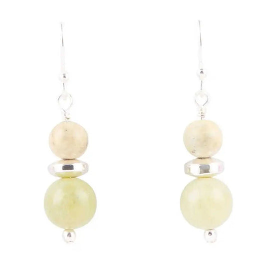Chartruese Lemon Jade Drop Earrings Eco My Home Earrings Barse Jewelry ecomyhome.store United States
