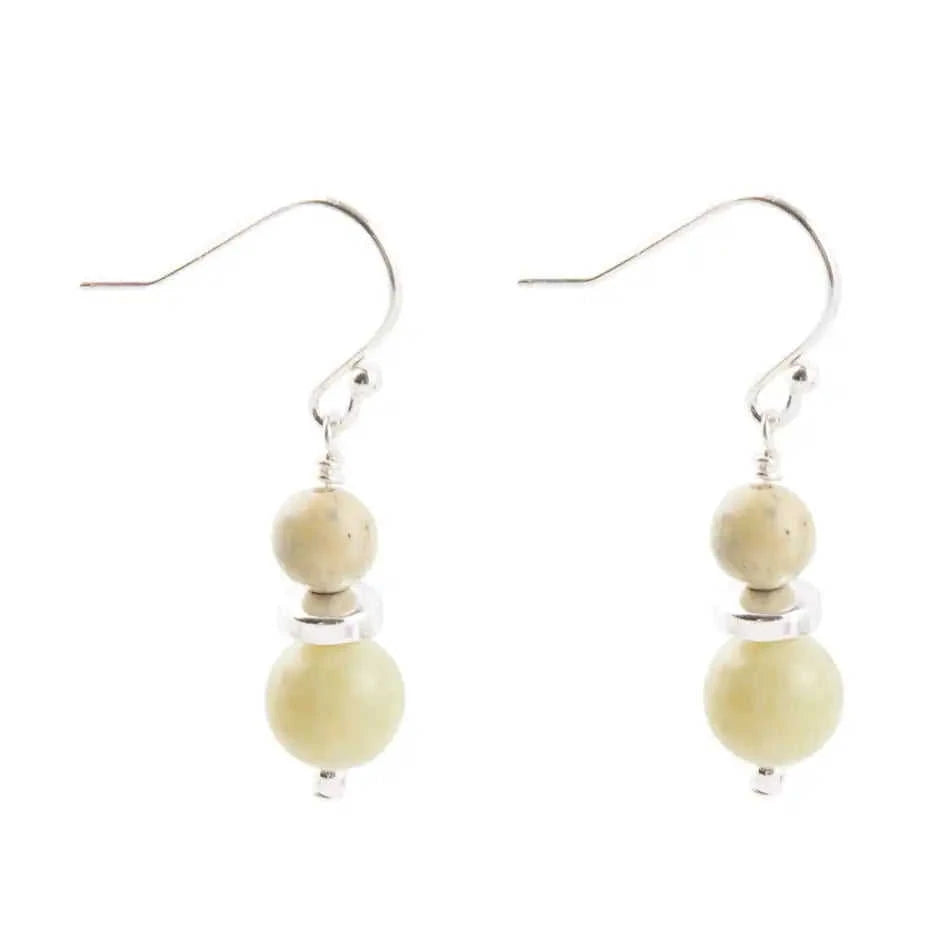 Chartruese Lemon Jade Drop Earrings Eco My Home Earrings Barse Jewelry ecomyhome.store United States
