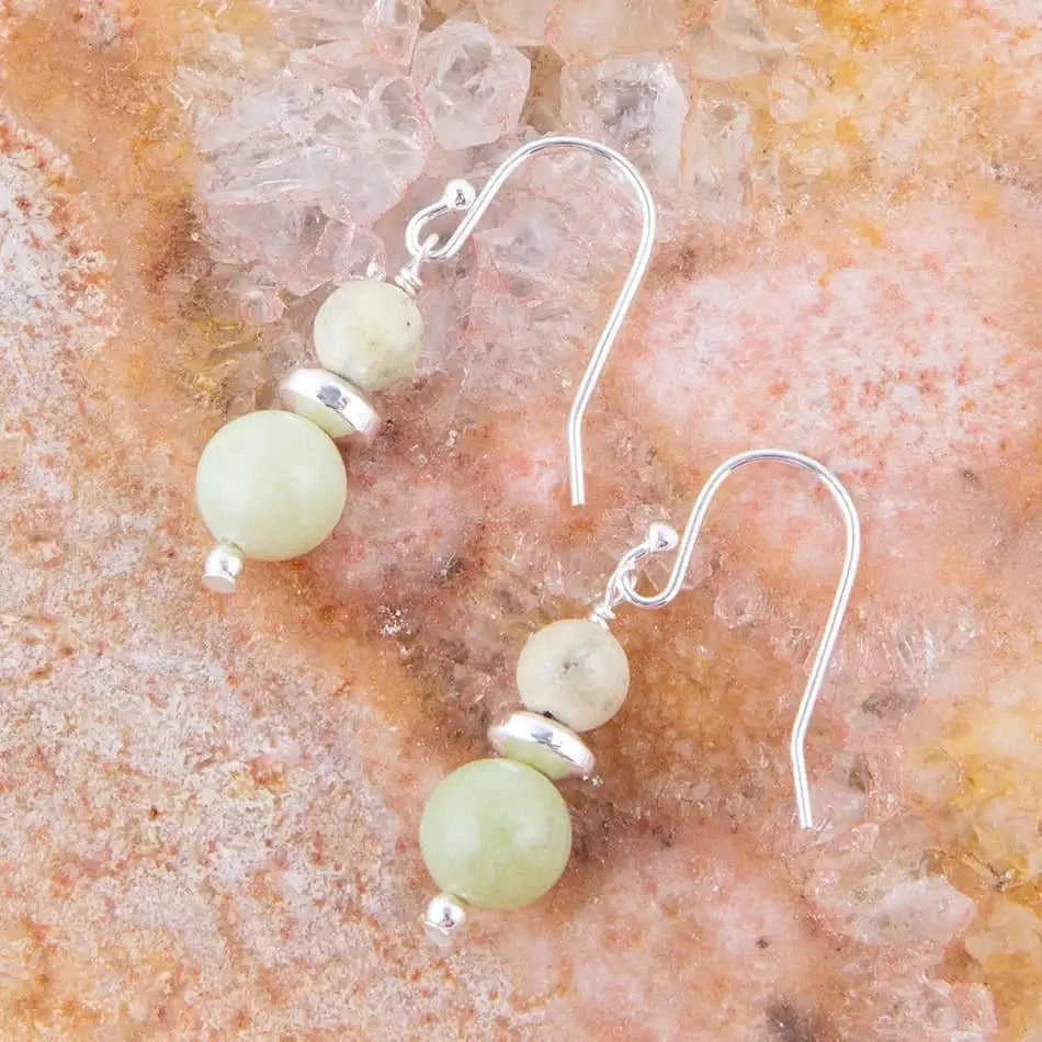 Chartruese Lemon Jade Drop Earrings Eco My Home Earrings Barse Jewelry ecomyhome.store United States