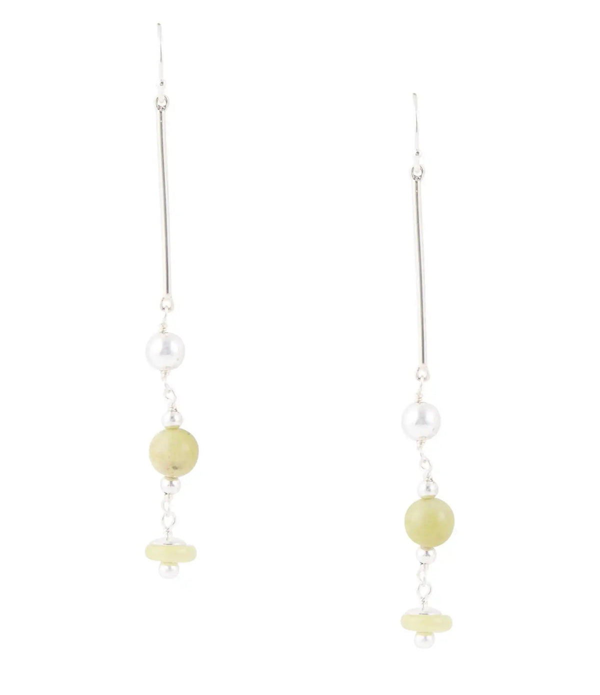 Chartruese Lemon Jade Linear Earrings Eco My Home Earrings Barse Jewelry ecomyhome.store United States