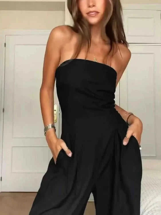 Chic Wide Leg Jumpsuit - Fashionable Summer Outfit Eco My Home Jumper Salty Season LLC ecomyhome.store United States