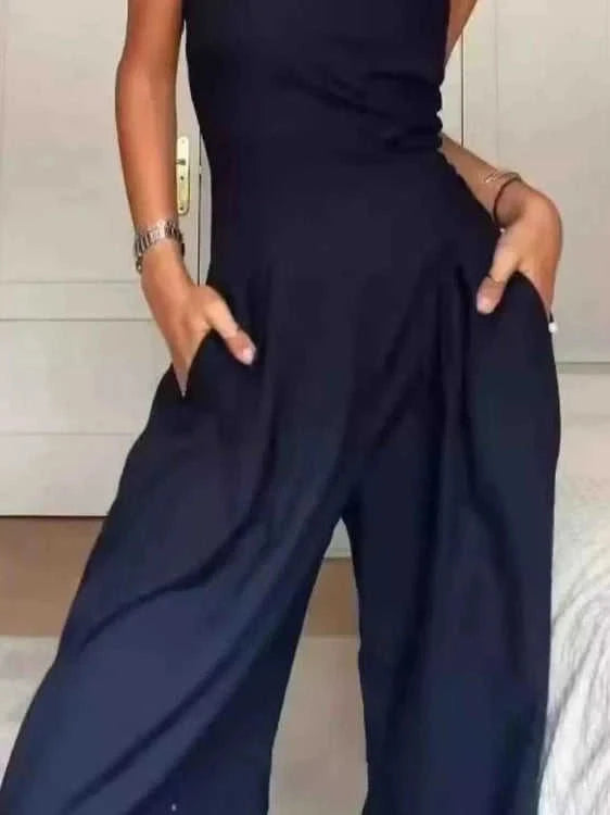 Chic Wide Leg Jumpsuit - Fashionable Summer Outfit Eco My Home Jumper Salty Season LLC ecomyhome.store United States
