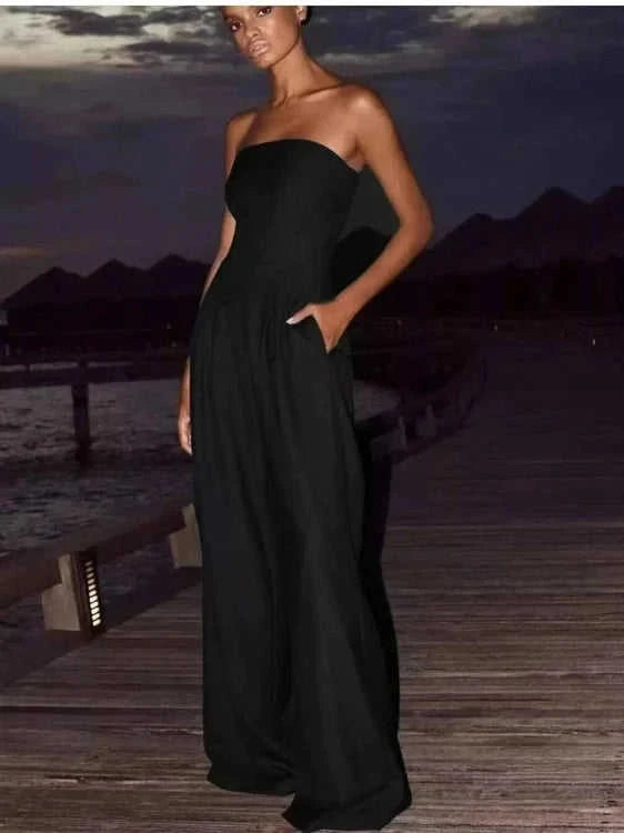 Chic Wide Leg Jumpsuit - Fashionable Summer Outfit Eco My Home Jumper Salty Season LLC ecomyhome.store United States