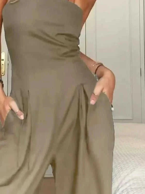 Chic Wide Leg Jumpsuit - Fashionable Summer Outfit Eco My Home Jumper Salty Season LLC ecomyhome.store United States