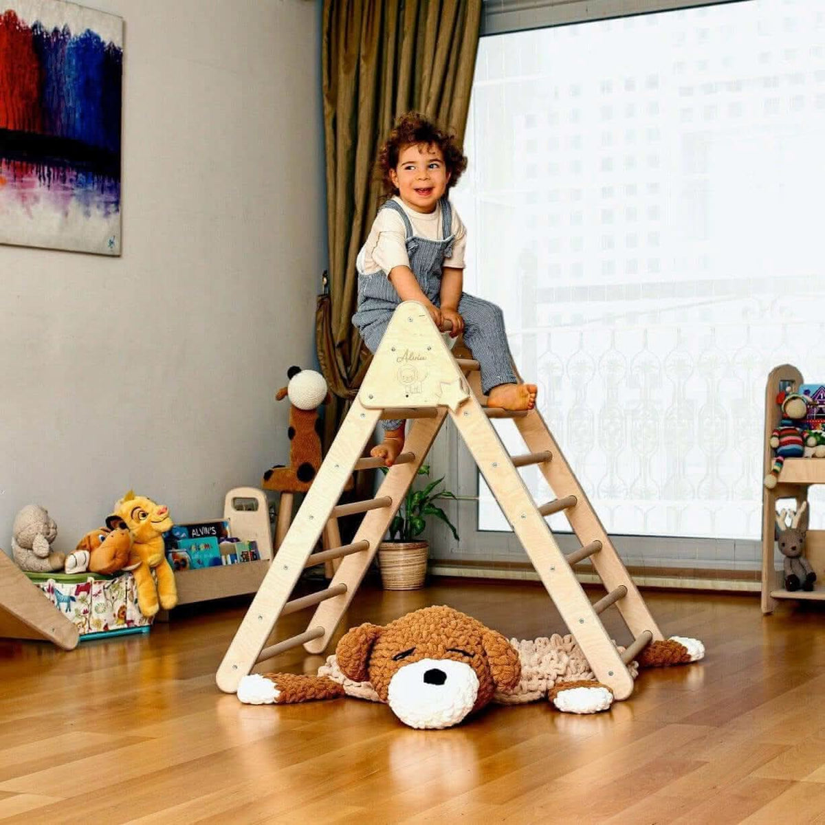 Foldable Climbing Triangle with Ramp