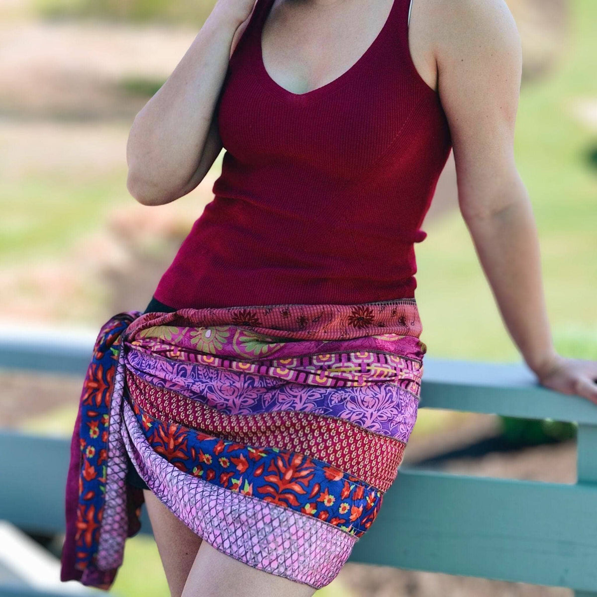 The Original Medley Scarf. ♻️ Made from Sari -Saree Magic