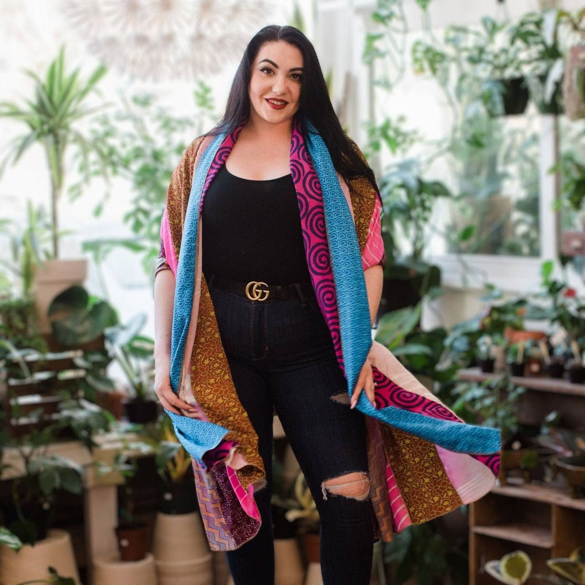 The Original Medley Scarf. ♻️ Made from Sari -Saree Magic