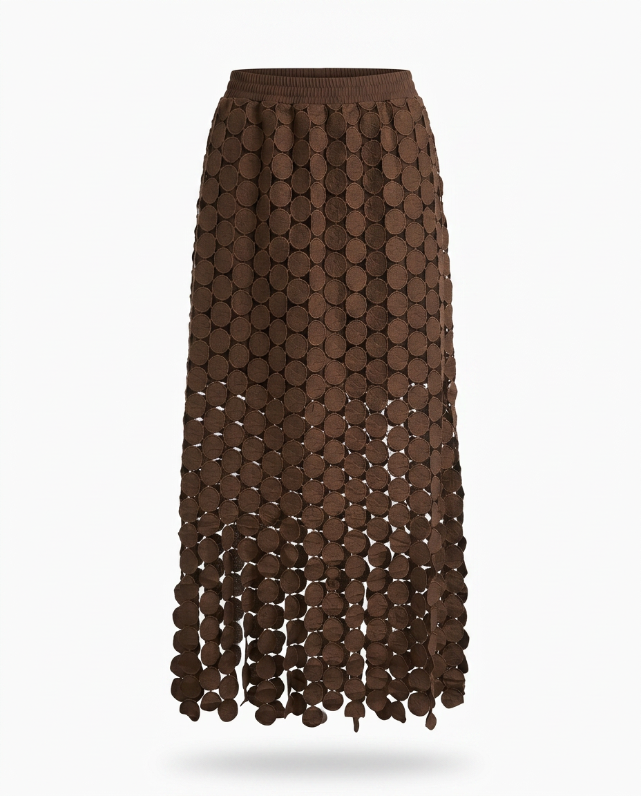 Spirited Tassel Midi Skirt