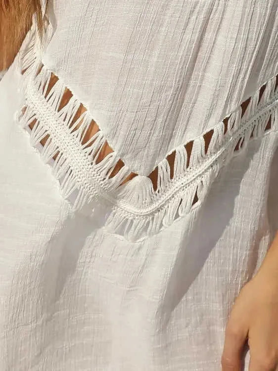 Crochet Cover Up Dress with Detailed Design for Effortless Summer Style Eco My Home  Salty Season LLC ecomyhome.store United States