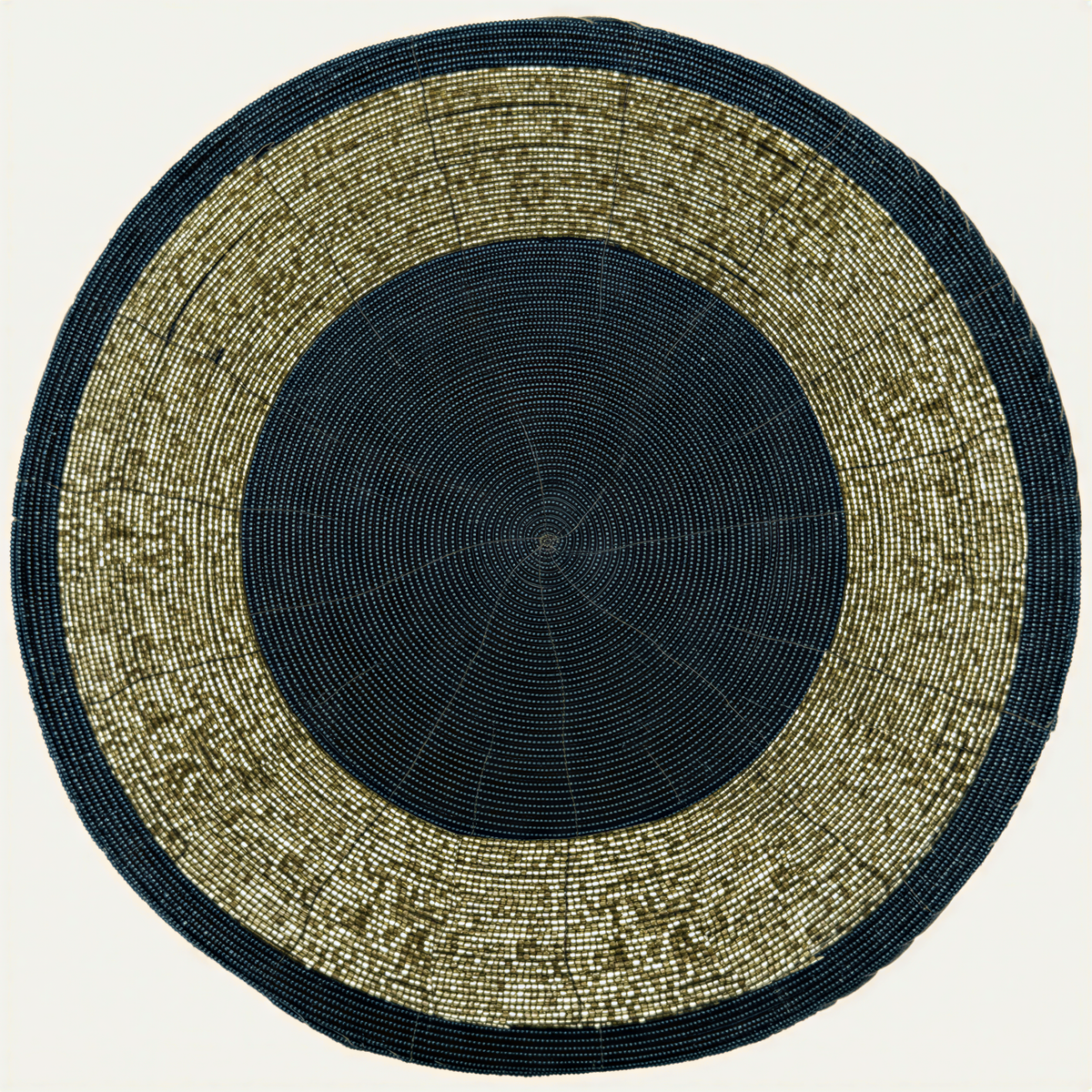 Round Beaded Placemats – Elegant Heat Resistant Table Mats Set for Dining