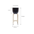 Planter with Metal Stand