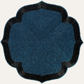Teal Eclipse – Beaded Placemats in Teal and Black Elegant Heat Resistant Dining Table Décor 14 inch