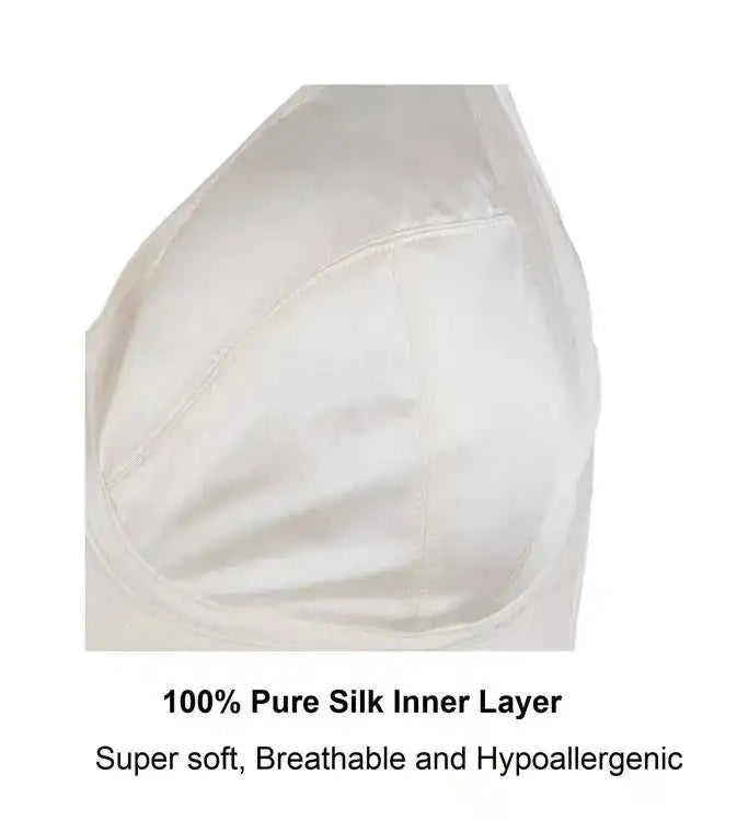 Ditsy Floral - Silk & Organic Cotton Smooth Wireless Bra Eco My Home Bras Salty Season LLC ecomyhome.store United States