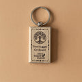 "Don't Forget Reusable Bags" Wooden Keychain